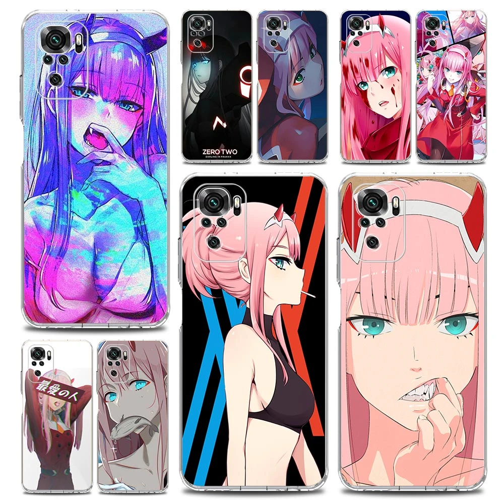 Zero Two Darling in the FranXX Anime Hard Case Coque for Xiaomi Redmi Note 10 9S 9 Pro 7 8 Pro 8T 7A 8A 9A 9C K20 K30 5G Cover