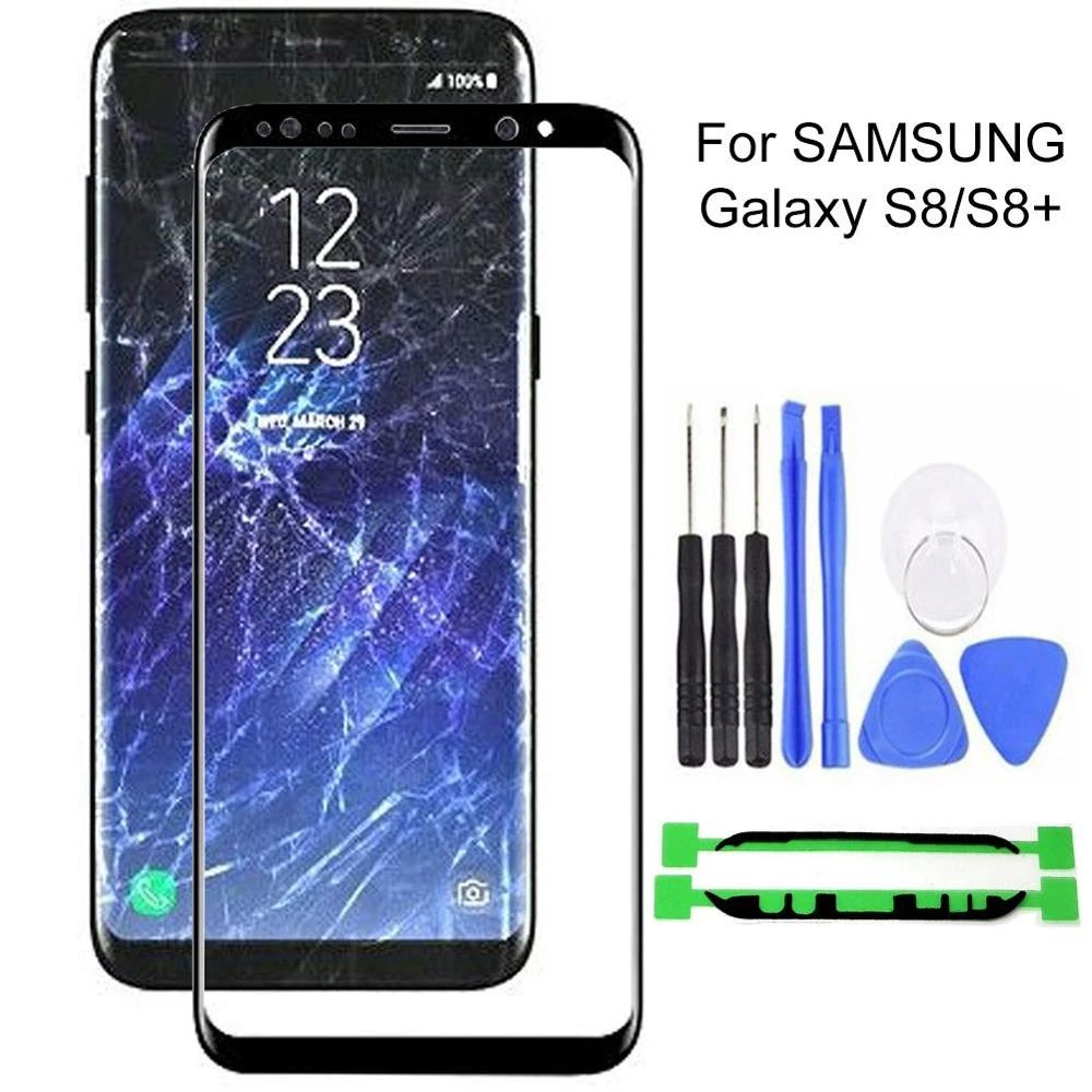 Front Outer Glass Lens Cover Touch Screen Replacement for Samsung Galaxy S8 S8Plus Cover Repair Replace Parts