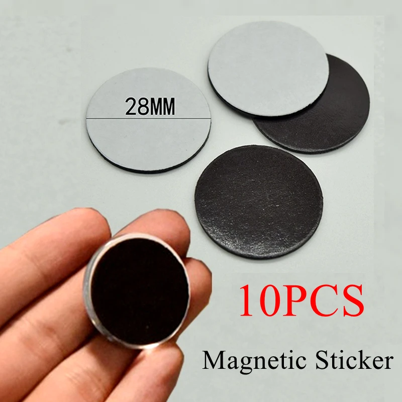 DIY 10 PCS Set 23mm/28mm Round Magnetic Sticker Fit Glass Cabochon 25mm 30mm Fridge Magnet DIY Refrigerator Stickers Supplies