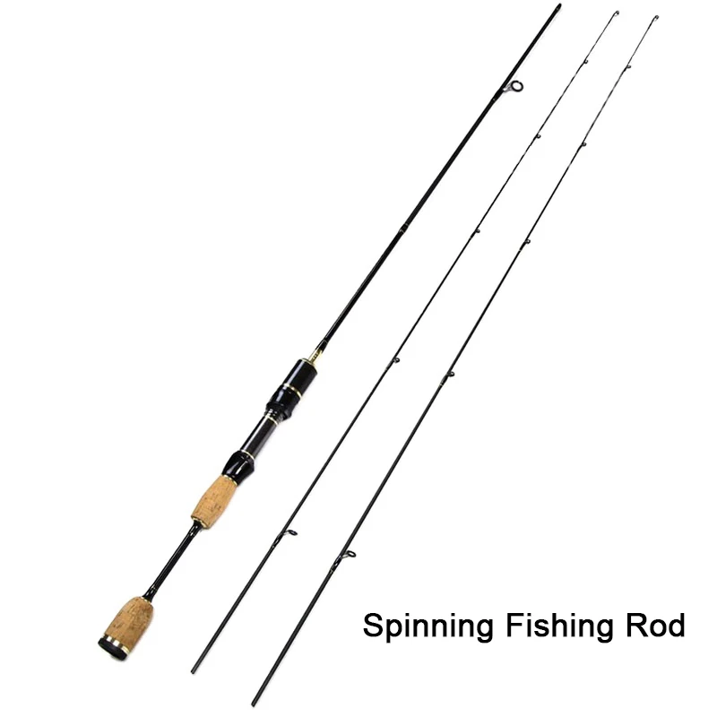 Fishing UBait Fishing Rod 2 Tips UL/L Spinning Rod 1.8m 0.8-5g Lure Weight 2-5LB Line Weight Lure Spinning Fishing Rods