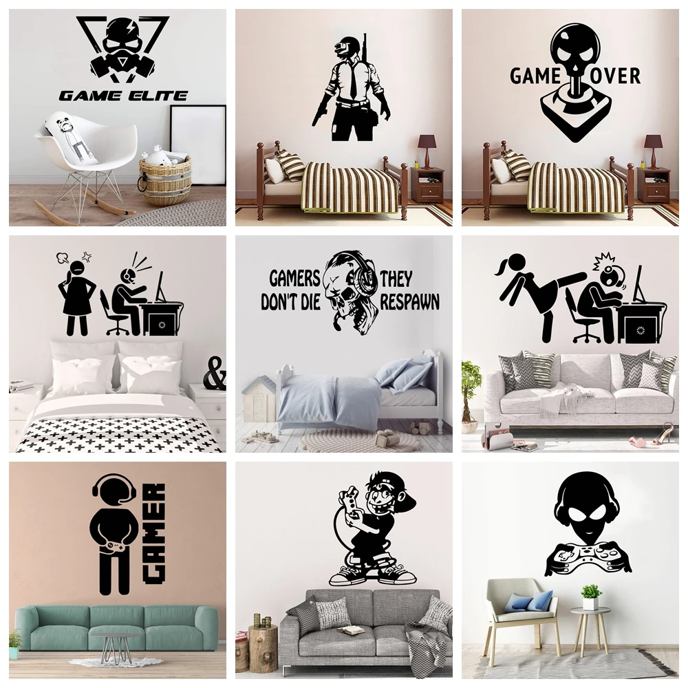 Diy Game Wall Art Decal Decoration PS4 Fashion Sticker For Kids Rooms Decoration Vinyl Decals