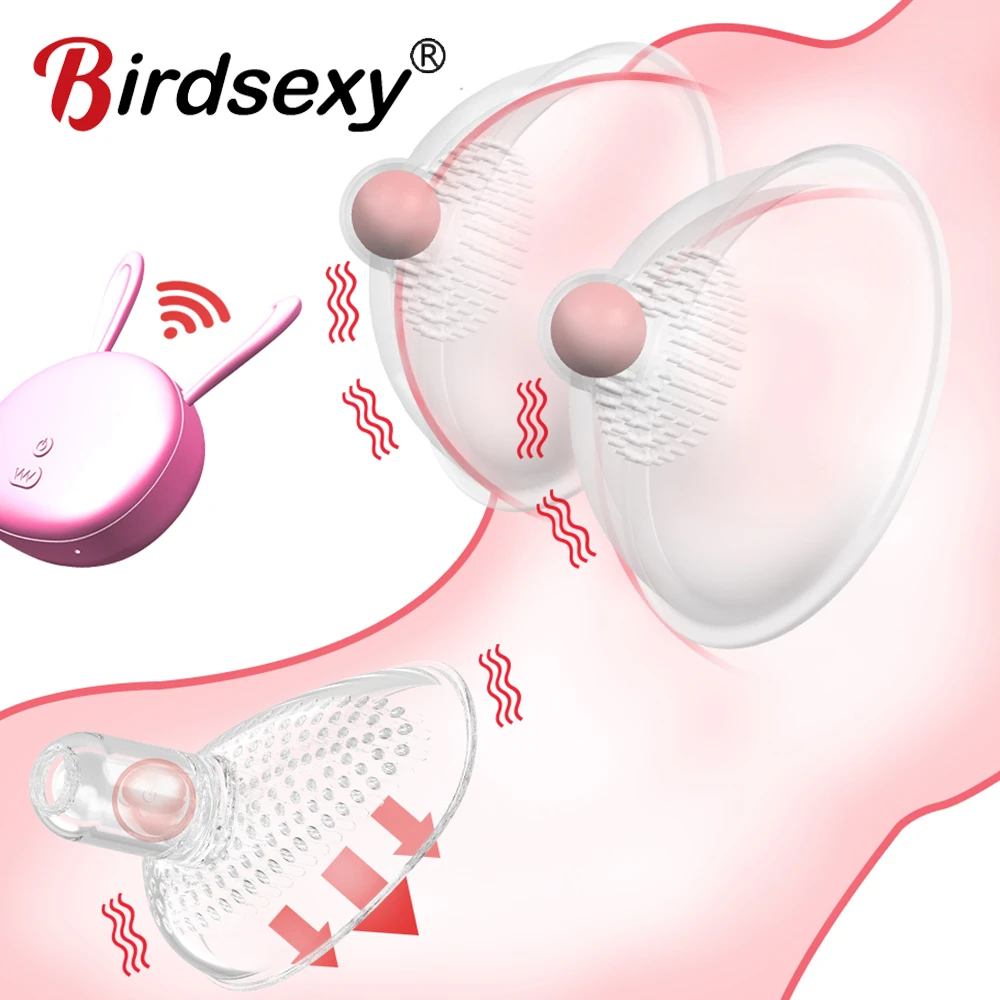 Nipple Massage Vibrator Clitoris Stimulator, Oral Sex Adult sex toys Breast Pump Enlargement Licking Nipple Vibrator for Women