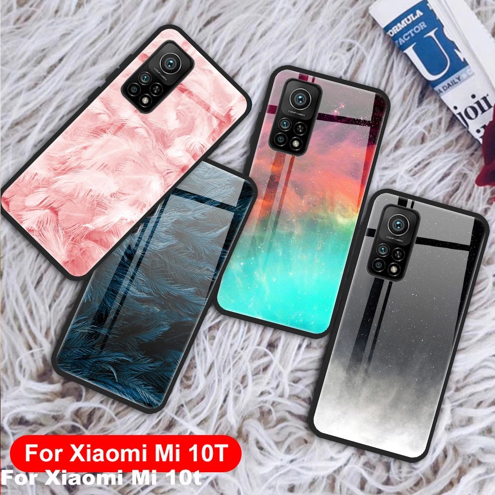 Gradient Tempered Glass Case For Xiaomi Mi 10T Pro 5G Mi10t lite mi 11 mi 10 Lite Pro mi10 t mi10 Case Color Phone Cover Coques