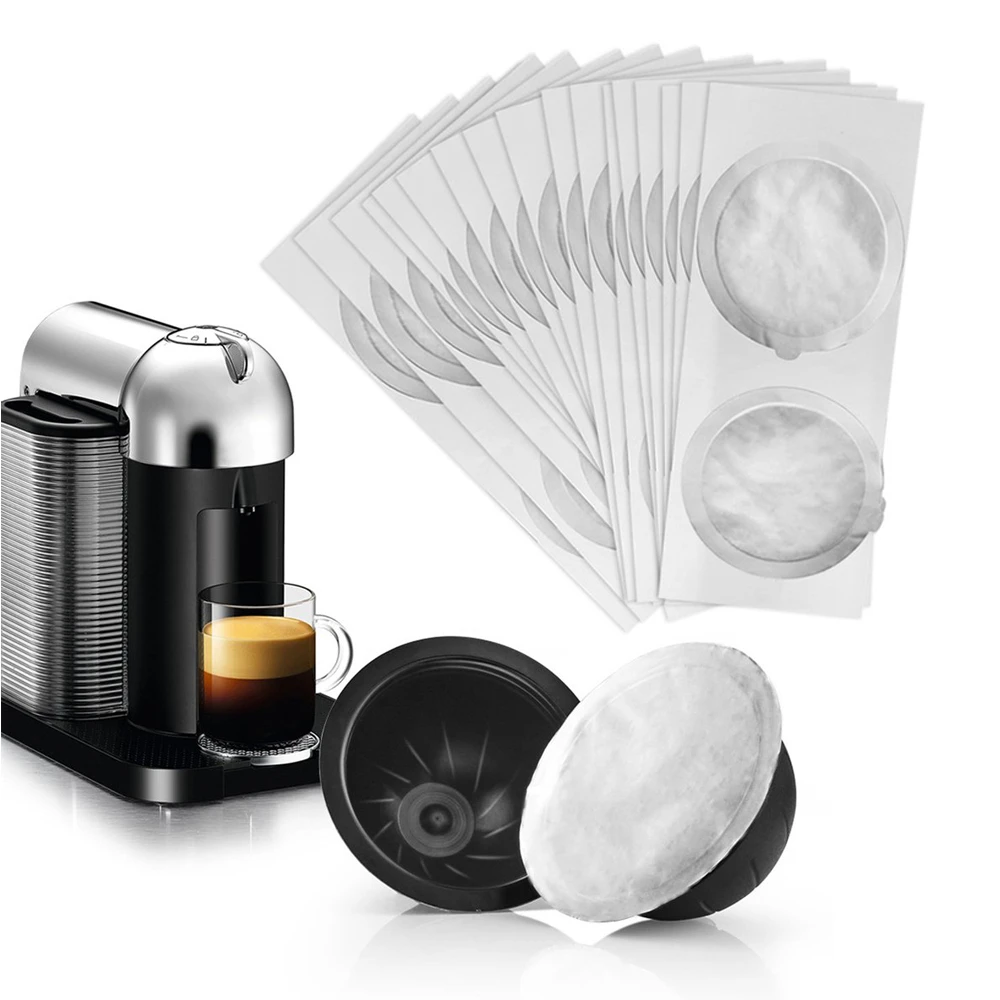 62MM Disposible Nespresso Vertuo Coffee Capsule Seals Foils Cream Foam Cafe Filter Lid Sticker For Nespresso Vertuo Plus 2000PCS