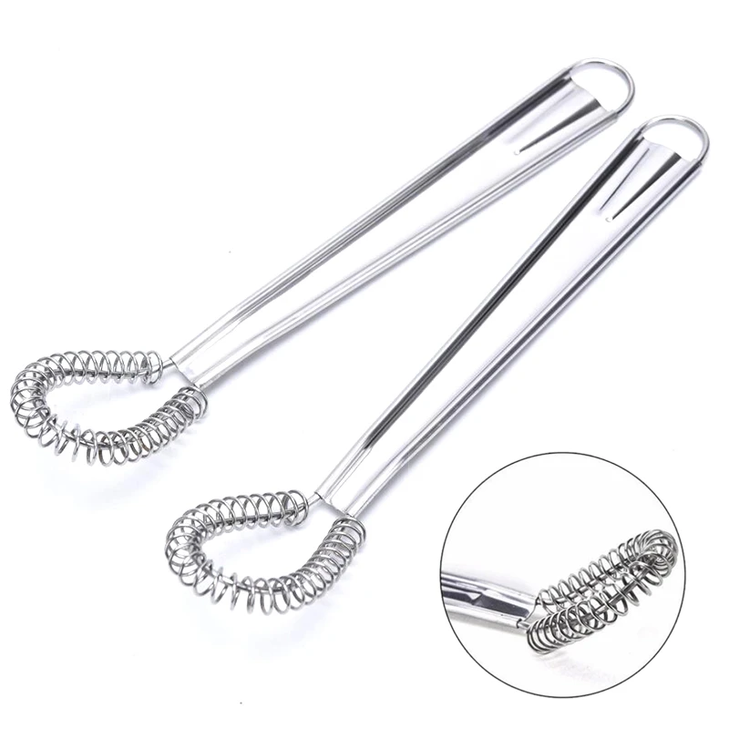 1 Piece 20cm Stainless Steel Magic Hand Held Spring Whisk Mini Kitchen Eggs Sauces Mixer kitchen gadgets