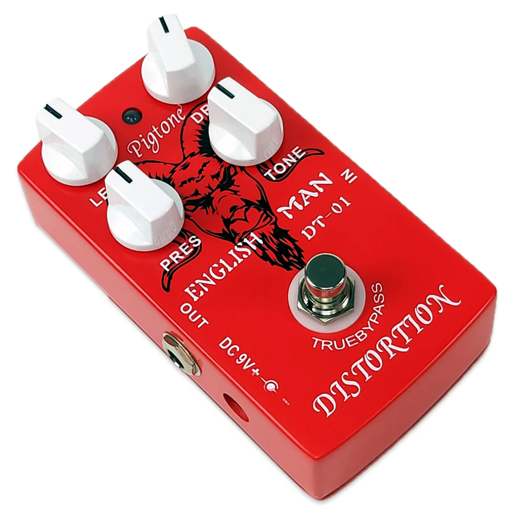 Pigtone PP-24 Classic Distortion Effect Pedal For Electric Guitar Accessories Effects Pedals Real Bypass