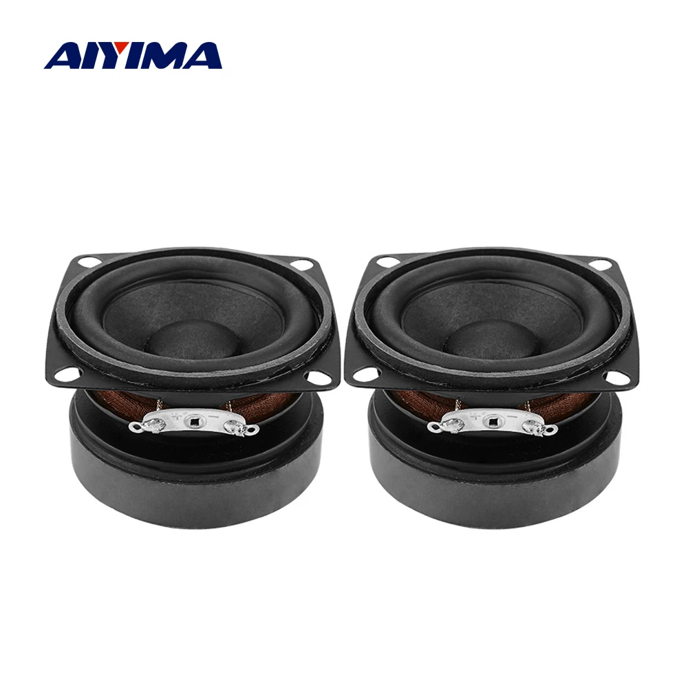 AIYIMA 2Pcs 53mm Audio Portable Speakers Full Range 4 Ohm 15 W Loudspeaker DIY Sound Mini Speaker For Home Theater