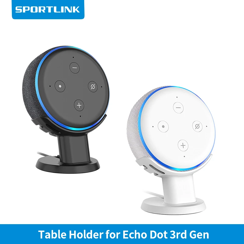 SPORTLINK Desktop Table Holder Pedestal For Alexa Echo Dot 3rd Generation Space Saving Stand Bracket Voice Assistants Accessory