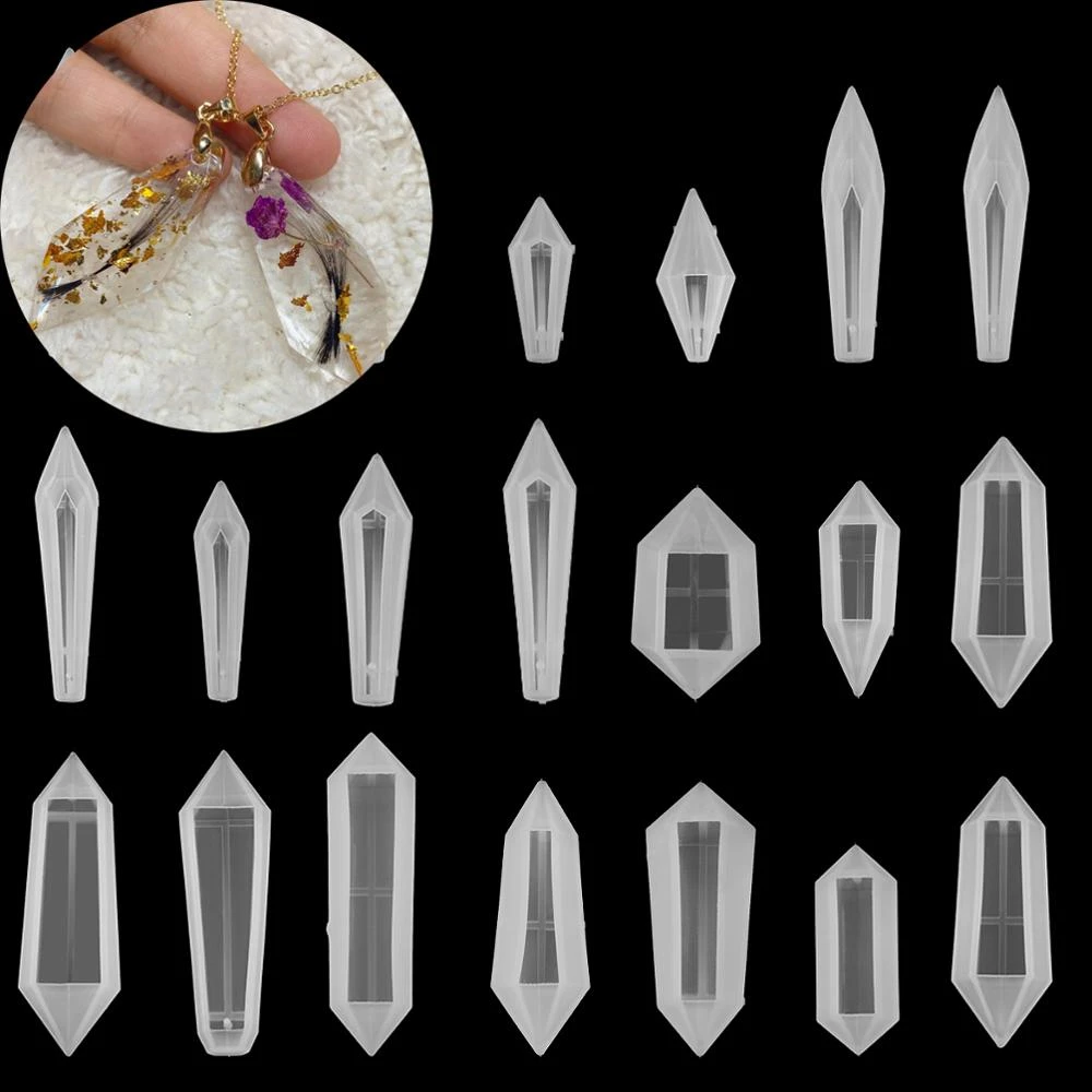 1Pcs Crystal Epoxy Casting Molds Kits Mixed Style UV Silicone Resin Tools Molds For DIY Jewelry Making Findings Supplies Sets