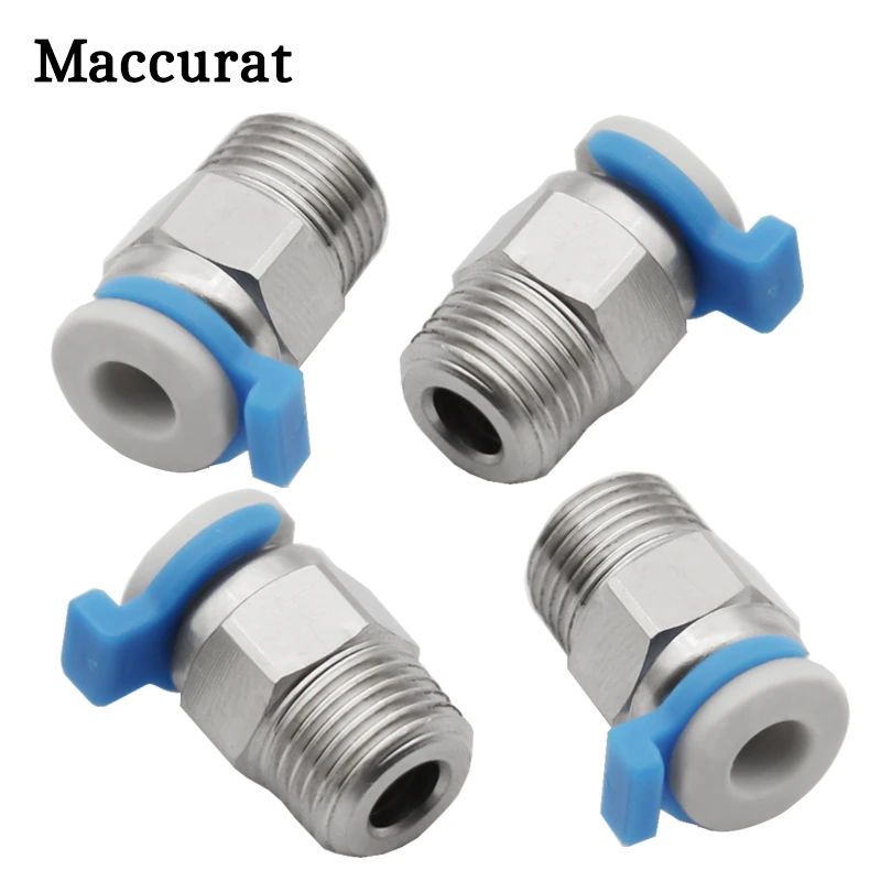 Pneumatic Connectors PC4-01 Remote For V6 CR10 J-head MK8 1.75mm PTFE Tube 3D Printer Parts Quick Coupler Fittings Hotend Part