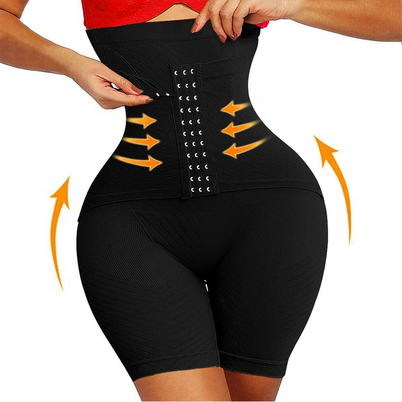 Shorts 5XL Push Up Butt Lifter Slim Body Shaper Firm Tummy Control Panties with Hooks Shapewear High Waist Trainer Thigh Slimmer