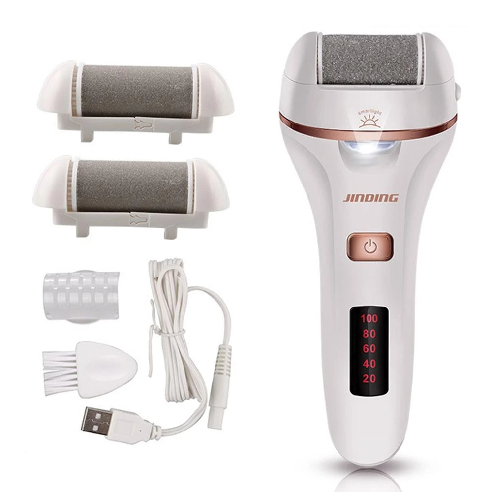 Electric Foot File Grinder Dead Dry Skin Callus Remover Rechargeable Feet Pedicure Tool Foot Care Tools for Hard Cracked Clean