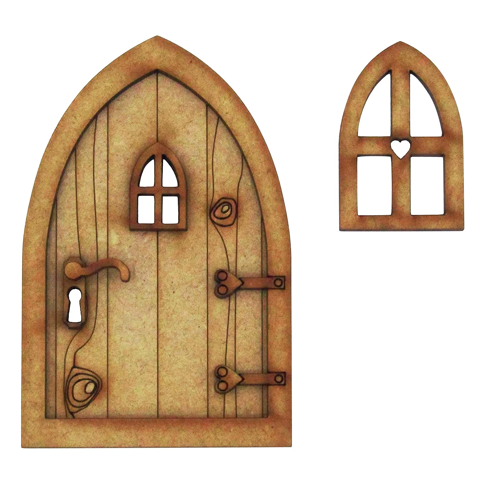 DIY Wooden Fairy Elf Door Craft Kit Christmas Door Decoration Vintage Miniature Fairy Garden Decor Dollhouse Accessories Gift