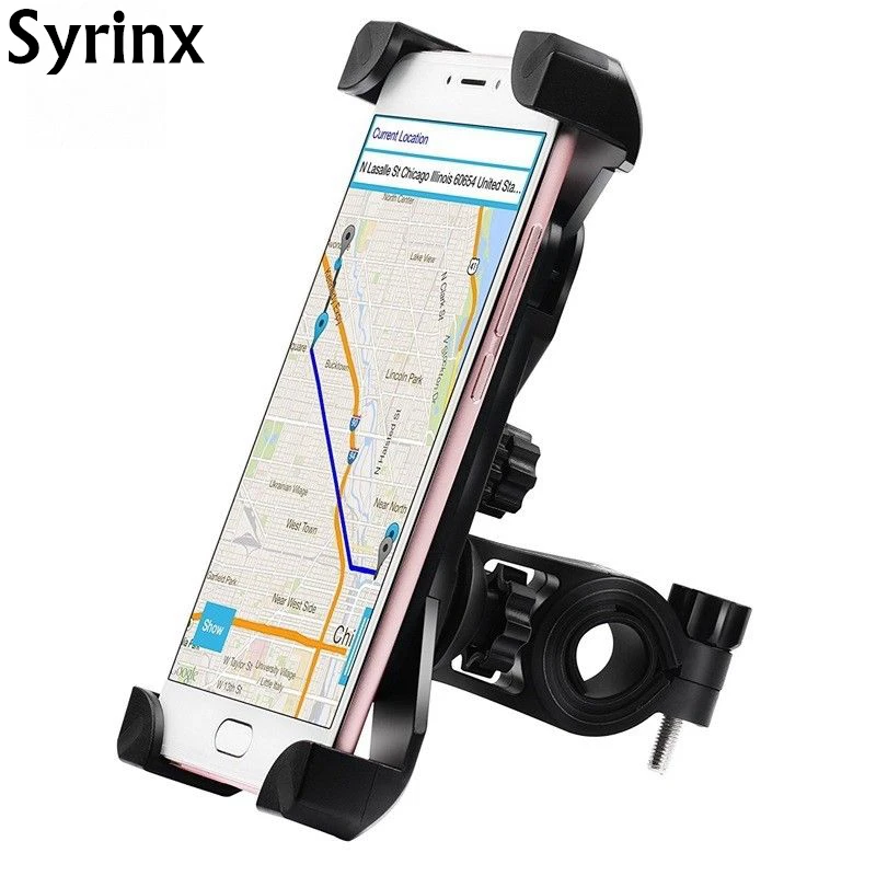 Automatic Expansion Motorcycle Bike Bicycle Handlebar Mount Holder for Cell Phone GPS Stand Mechanical Holder for iPhone Support