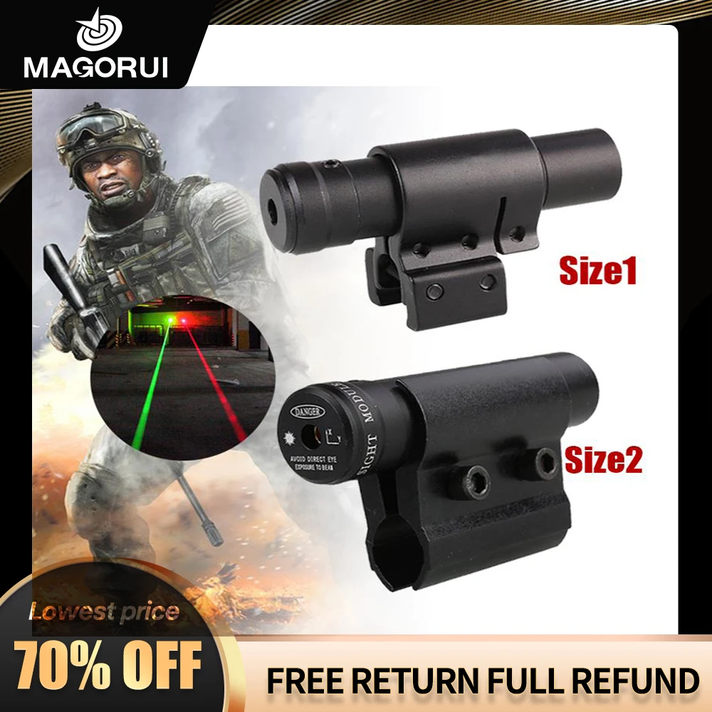 Red Laser Sight with 20mm/11mm Rail Mount Laser Dot  Sight Tactical Hunting Optical Collimator Sight Professional Accessories