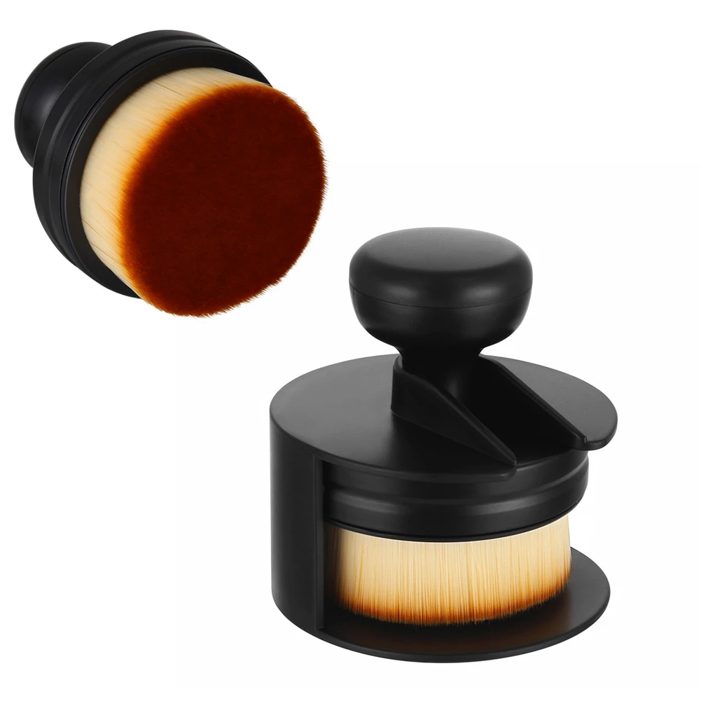 Portable Makeup Brush O Shape Seal Stamp Foundation Powder Blush Liquid Cosmetic Make Up Brushes NIN668