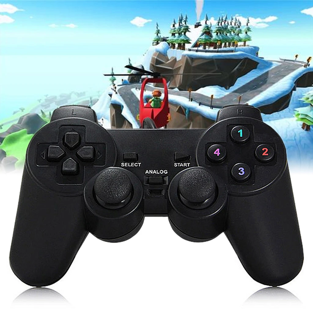 USB Wired Gamepad Joystick Single/Double Vibration Joypad Game Controller Handle for PC Laptop Computer Win7/8/10/XP/Vista