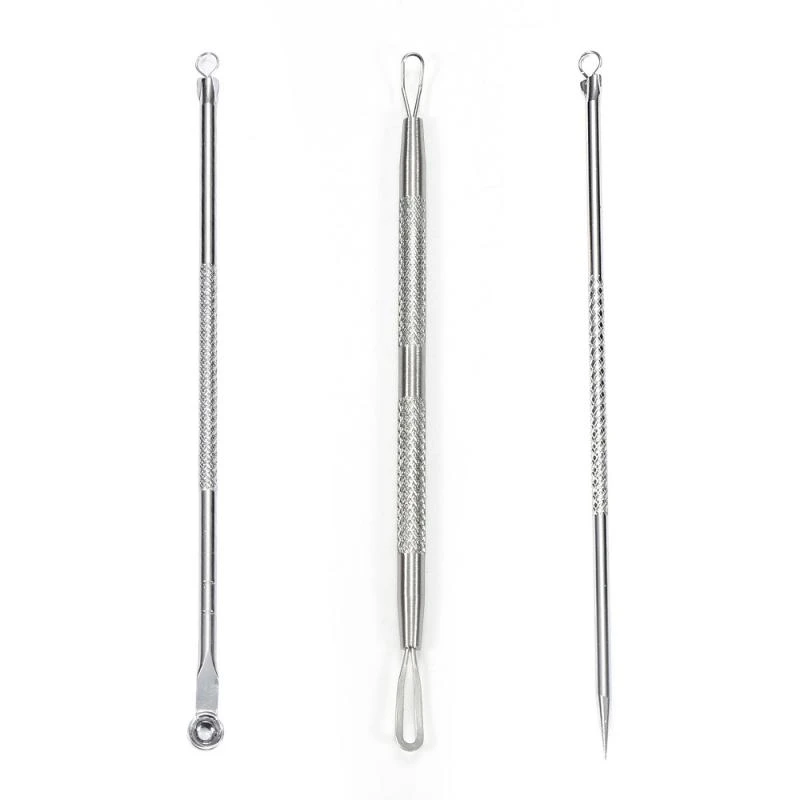 Stainless Steel Extractor Blackhead Remover Needles Dots Cleaner Acne Blemish Remover Needles Set Black Spot Pore Cleanser