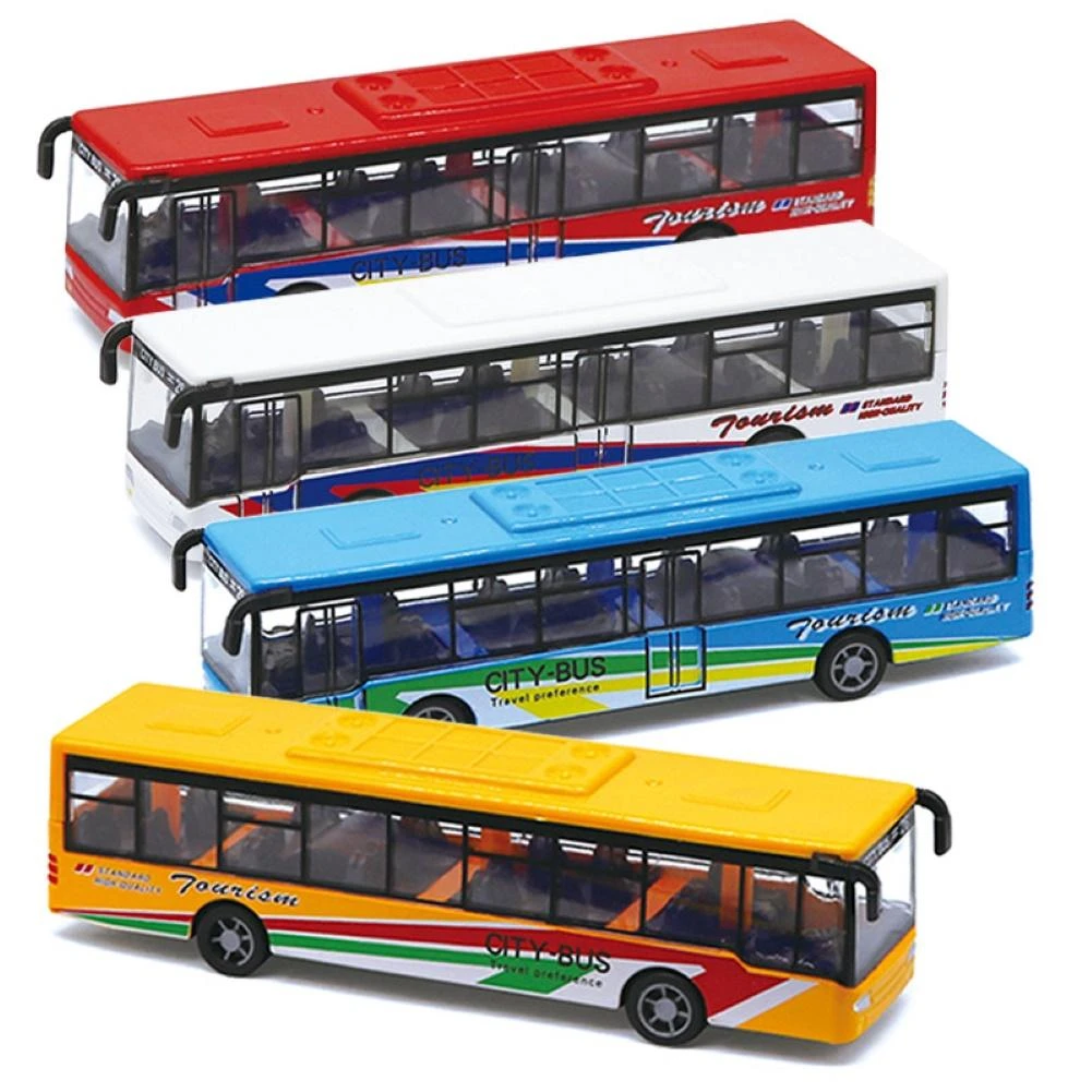 2021 New High Quality Alloy Classic Bus Minibus Car Alloy Vehicle Model Desktop Decor Kids Collectible Toy Kid Toys For Children