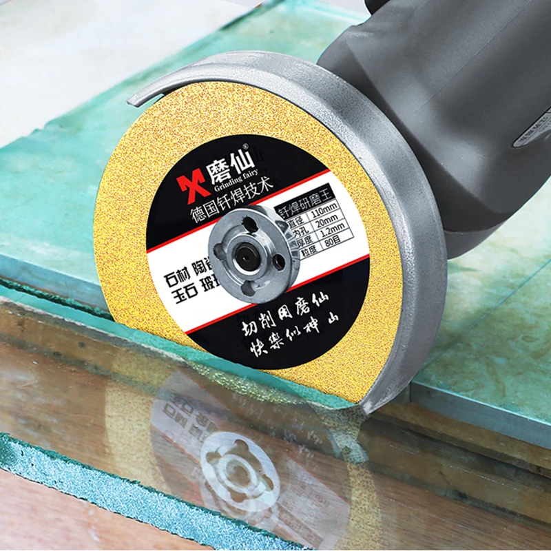 MX Diamond Disc Saw Blade Ceramic Tile Ordinary Glass Jade Marble Polishing Cutting Blade Sharp Durable Brazing Grinding 110mm