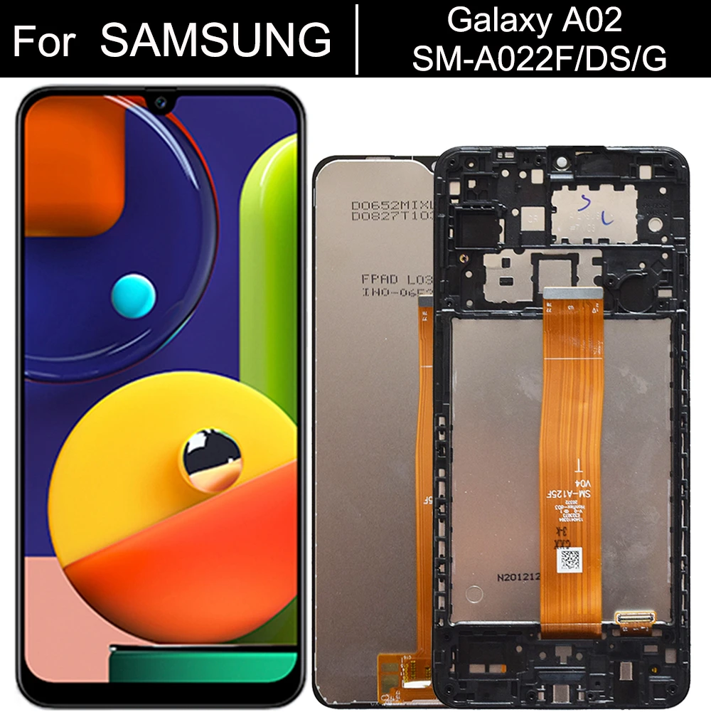 6.5'' For Samsung Galaxy A02 SM-A022 A022m LCD Display Touch Screen Digitizer Full SM-A022FN/DS SM-A022F/DS SM-A022G/DS