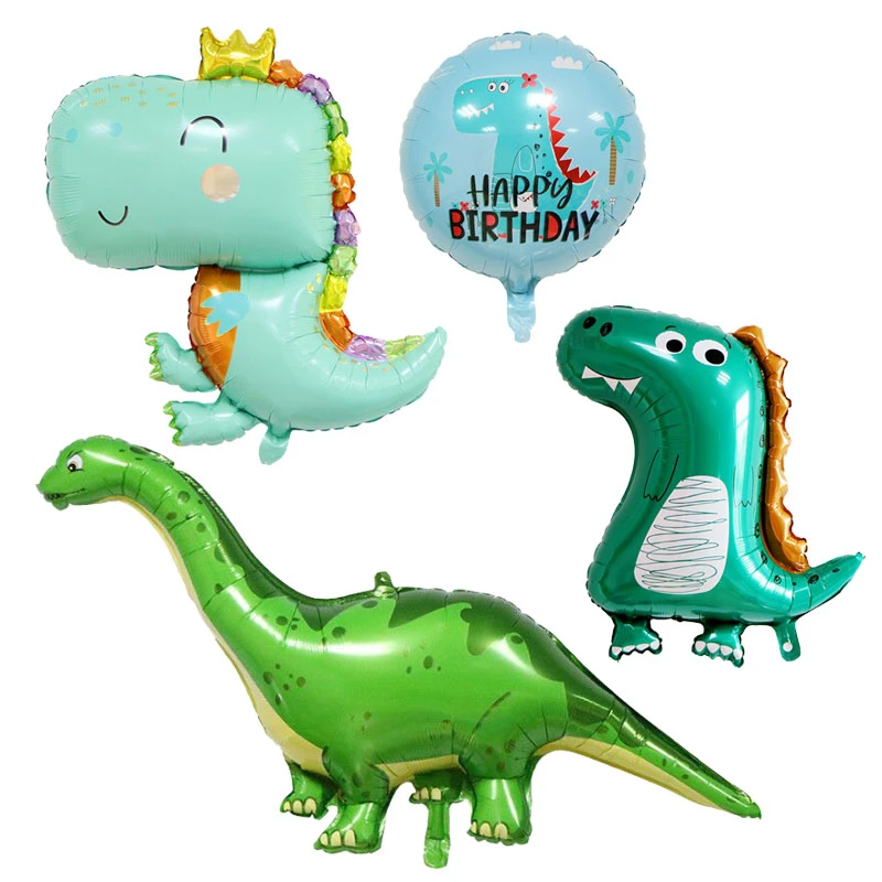 Large Lovely Crown Dinosaur Foil Balloons Tanystropheus Balloon Forest Party Theme  Jungle Party  Children Birthday Party Decor