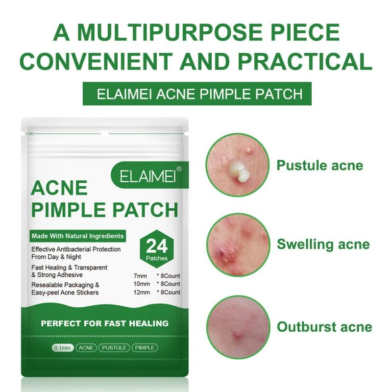 1PC Acne Pimple Patch Facial Treatments Acne Remove Hydrocolloid Stickers Reduce Inflammation Promote Skin Heal Face Skin Care