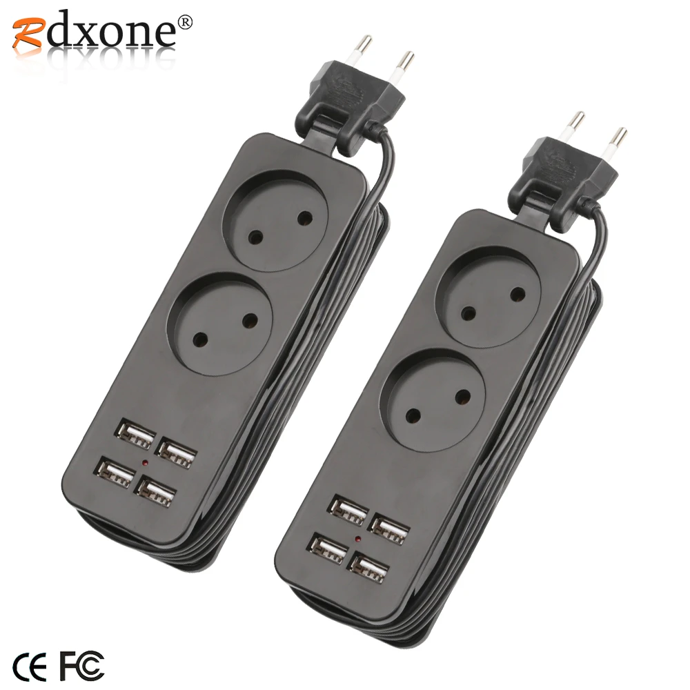 European Plug Socket Portable Travel Socket Desktop Plug Socket For Iphone Xiaomi Huawei