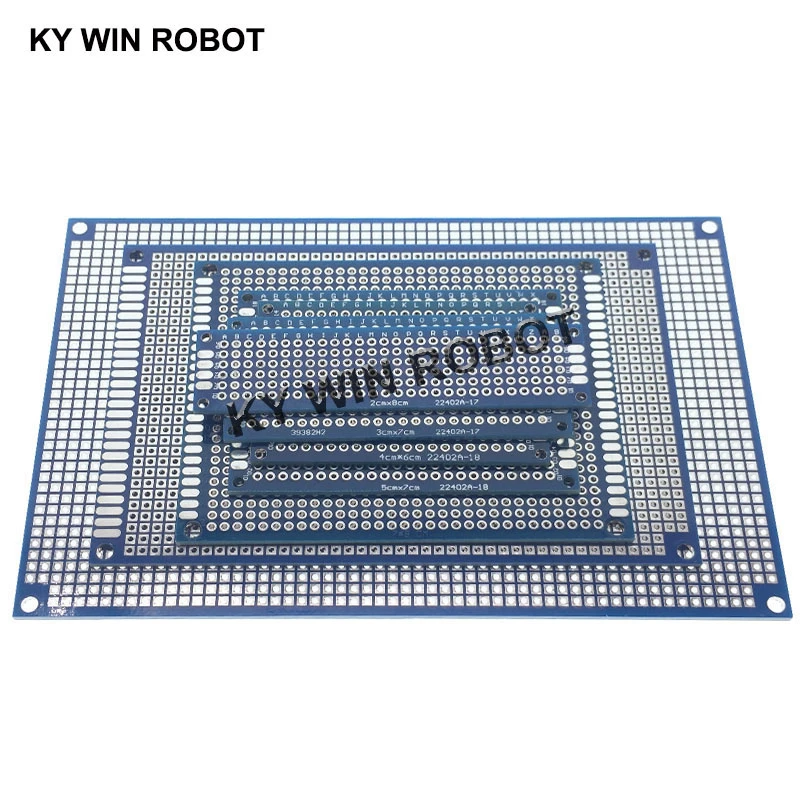 2x8 3x7 4x6 5x7 7x9 8x12 10x15 cm Double/Single Side Prototype DIY Universal Printed Circuit PCB Board Protoboard For Arduino