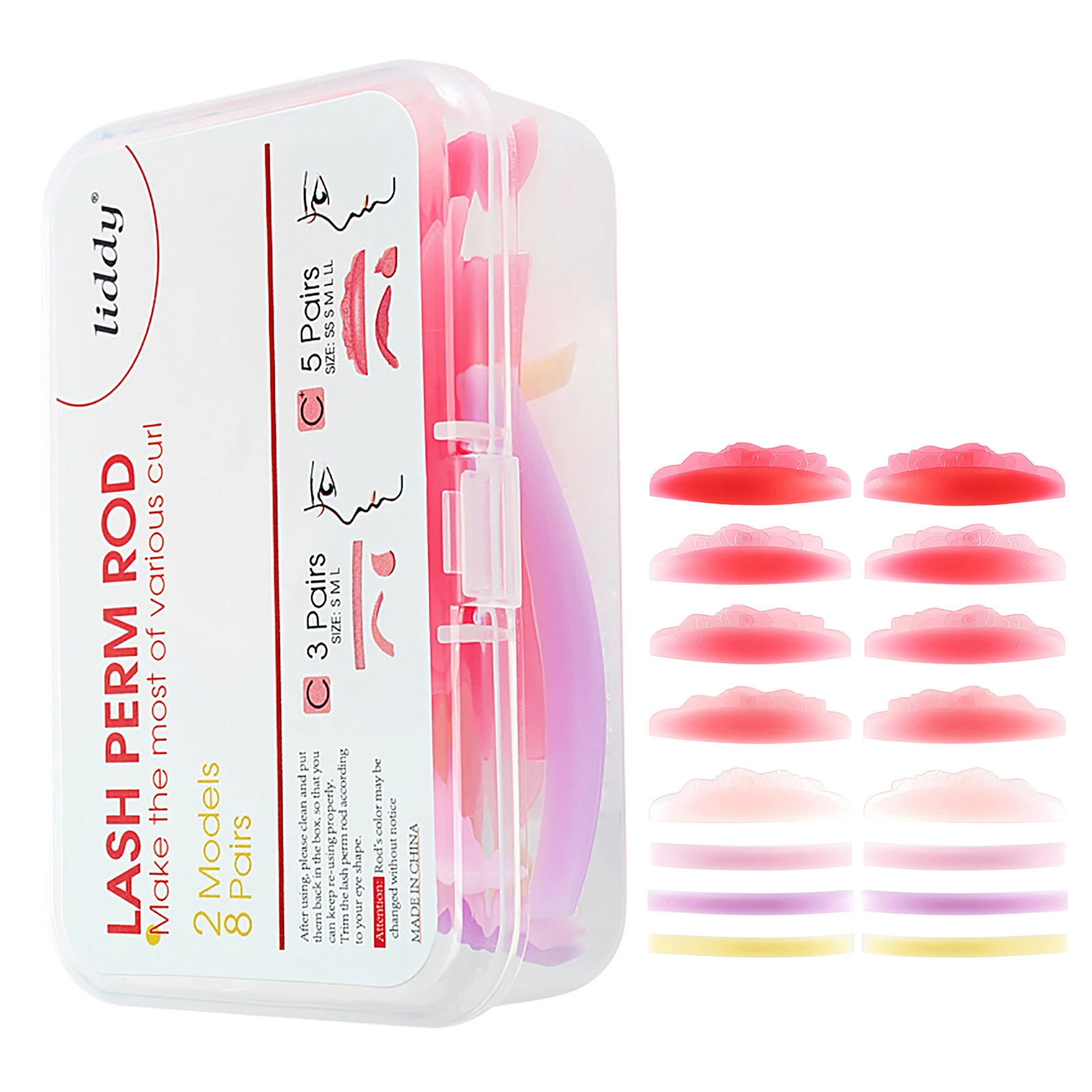 8 Pairs Eyelash Perming Pad Silicone Eyelashes Perming Curler Reusable Lash Lift Shield Pads For Perfect Lasting Eyelash Lifting