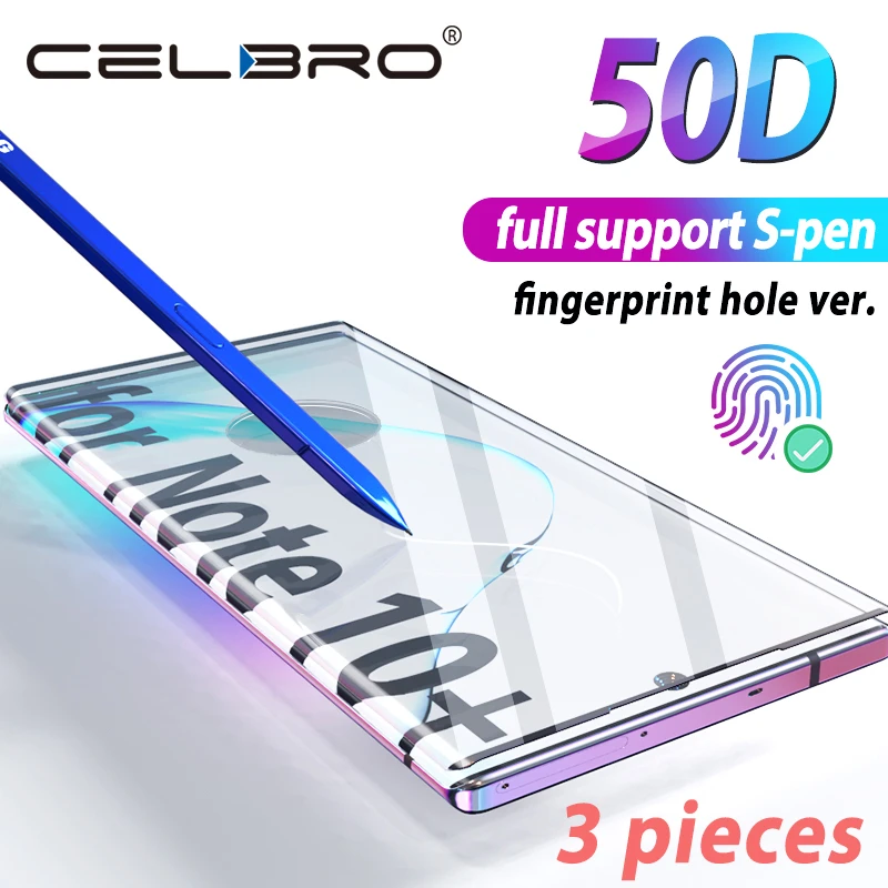 Tempered Glass For Samsung Galaxy Note 10 Plus Phone Glass Screen Protector Film For Samsung Note 10plus S10E Protective Film