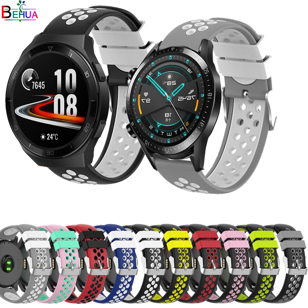 Bracelet Band 22MM For huawei watch gt 2e / GT 1 / GT2 46MM smartwatch Replacement Silicone Watchstrap For Huawei Watch 2 pro