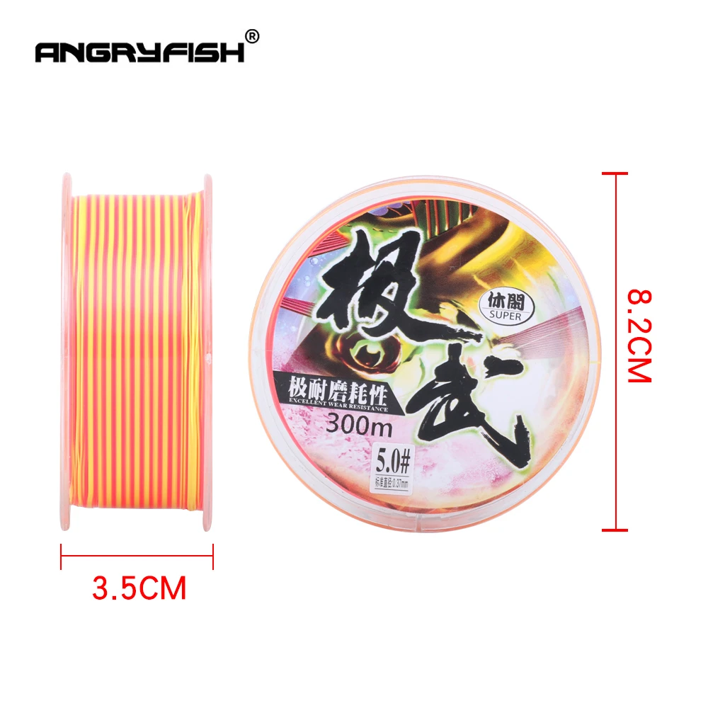 Angryfish Excellent Wear Resistance Rock Fishing 300m Size Available Super Fishing Line