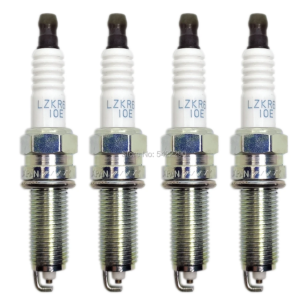 4pcs LZKR6B10E 1578 Spark Plug fit for I20 I30 IX20 ELANTRA CEE'D SOUL RONDO RIO CERATO VENGA 1.4 1.6 18855-10060 18854-10080