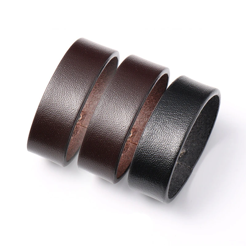 3pcs Men's leather belt ring DIY leather belt accessories belt Keeper DIY sewing leather craft making