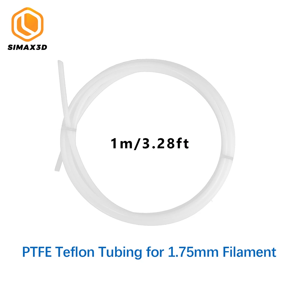 PTFE Tube Clear Teflonto PiPe to J-Head Hotend RepRap CR10 Extruder Throat for Ender 3 Pro PLA filament 1.75mm ID 2mm OD 4mm