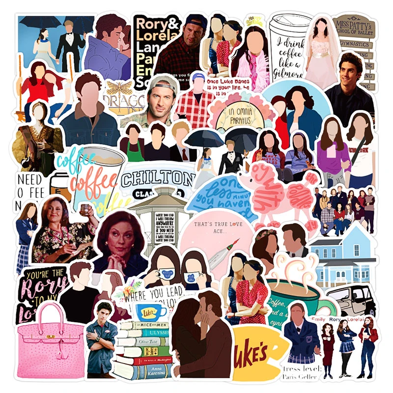 10/30/50pcs/pack Classic TV Show Gilmore Girls Graffiti Stickers For Furniture Wall Desk DIY Chair Toy Car Trunk Motorcycle Etc