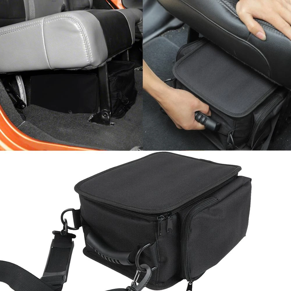 Organizer for 2011-2019 2020 2021 Jeep Wrangler JL JLU JK Sports Rubicon Gladiator JT Backseat Rear Under Seat Storage Bags Box