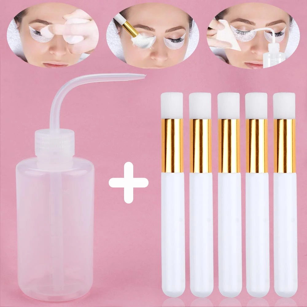 Eyelash Cleaning Brush Extensions Applicator Eyelash Cleaning Washing Bottle Eyebrow Remover Skin Care Makeup Tool Eyebrow Brush