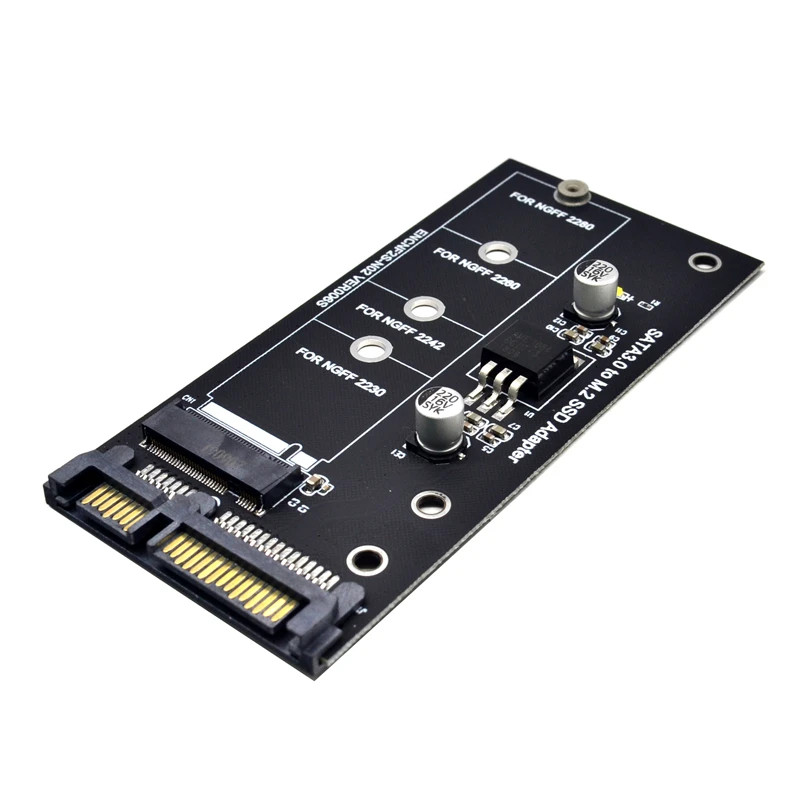 H1111Z Add On Card NGFF M.2 Adapter M2 SATA3 Raiser M.2 to SATA Adapter SSD M2 to SATA Expansion Card B Key Suppor 30/42/60/80mm