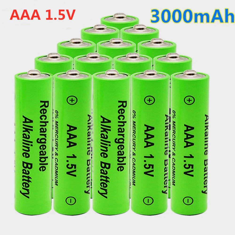 2-20pcs 1.5V AAA battery 3000mAh Rechargeable battery NI-MH 1.5 V AAA battery for Clocks mice computers toys so on+free shipping