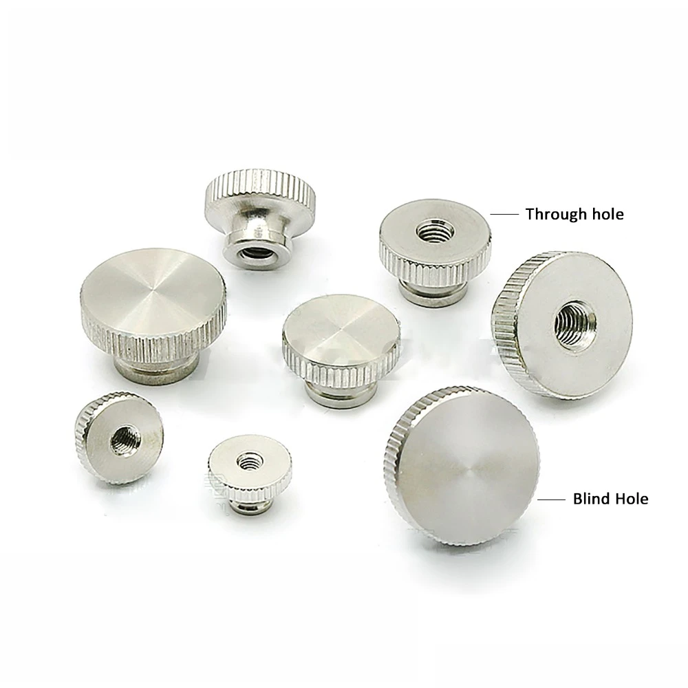M2 M3 M4 M5 M6 GB806 High Head Knurled Thumb Nut 303 Stainless Steel Blind Hole Nuts Advertising Decorative Nail