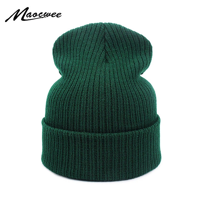 New Autumn Winter Hat For Women Men Unisex Skullies Beanies Warm Outdoor Hat Knitted Cap Hats Solid Color Dad Warm Cap Beanie