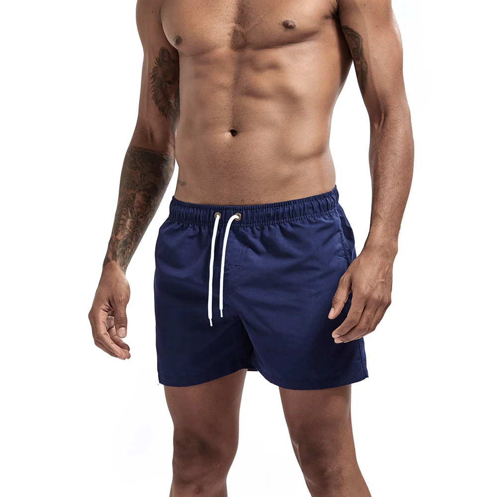 Men's sport running beach Short board pants Hot sell swim trunk pants Quick-drying with pocket male surfing shorts GYM Swimwear