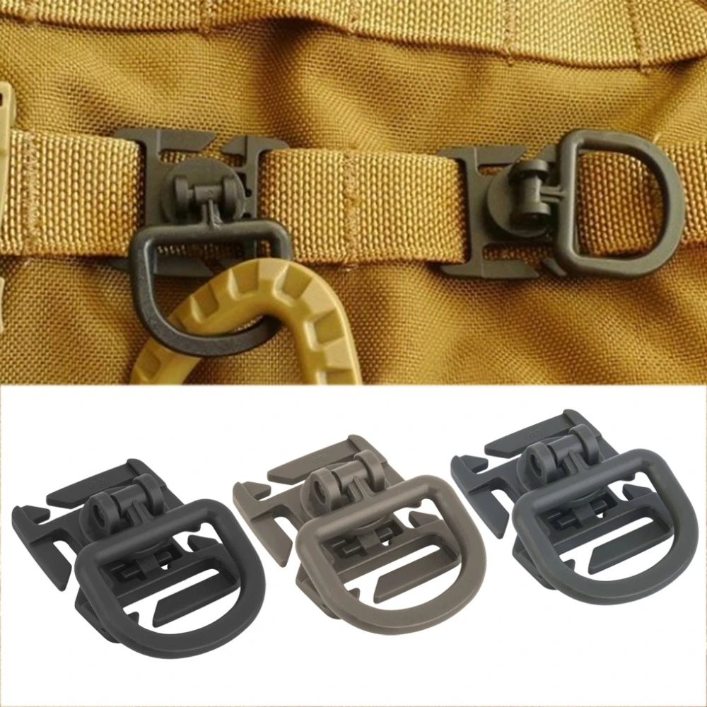 D ring clip outdoor molle webbing mountain clamp tactical backpack swivel attach strap hang camp hike bushcraft climb