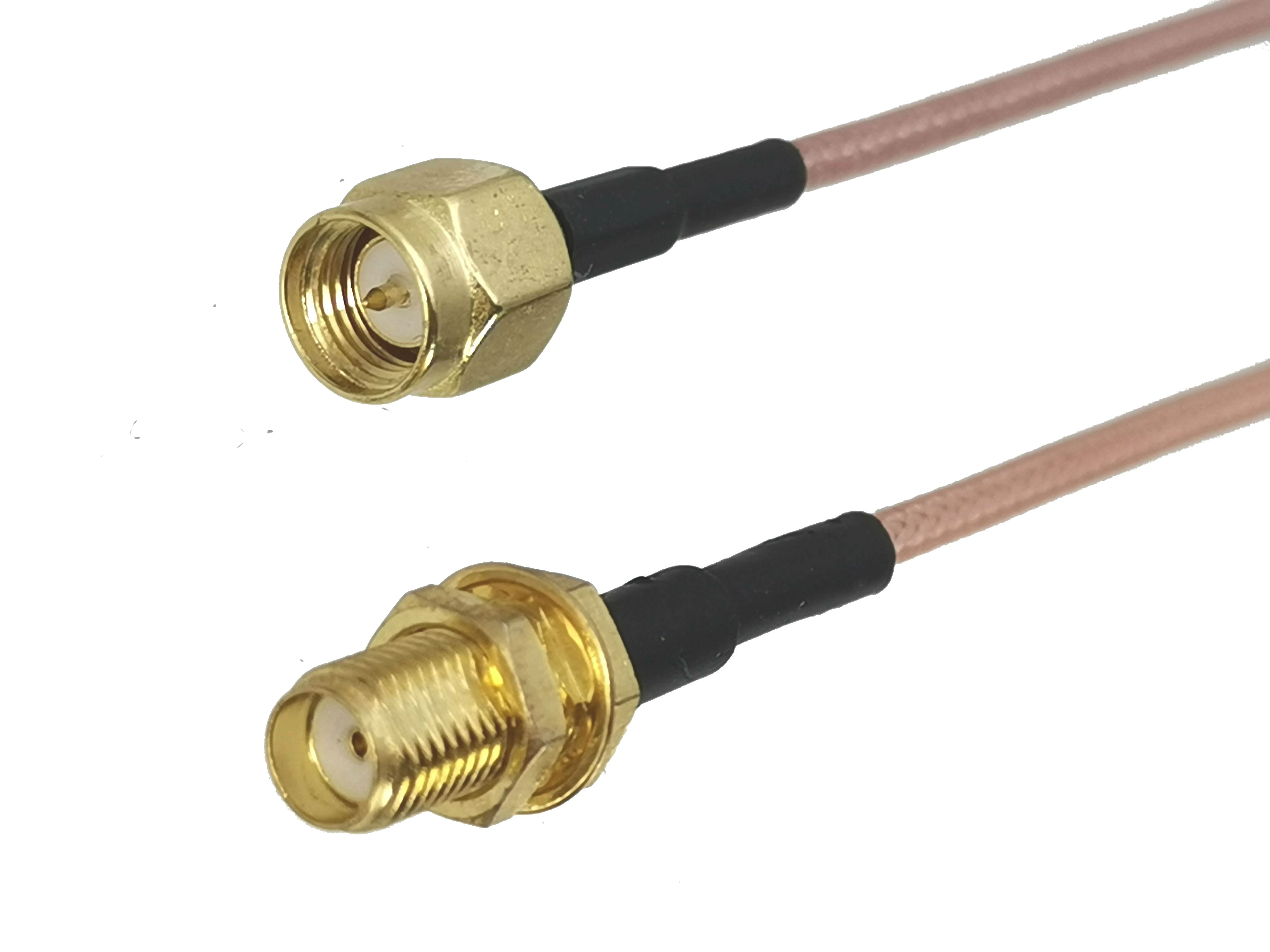 1Pcs RG316 SMA Male Plug to SMA Female Jack Bulkhead Connector RF Coaxial Jumper Pigtail Cable For Radio Antenna 4inch~5M