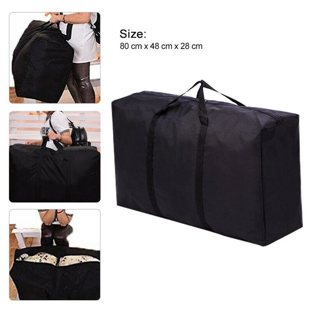 Extra Large Waterproof Moving Luggage Bags Reusable Packing Non-woven Cubes Laundry Home Bag Tool Storage Shopping Fabric Q5G4