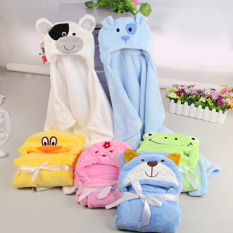 Baby Blanket & Swaddling Cute Cartoon For Newborn Baby Swaddle Outer Cloak Super Soft Animal