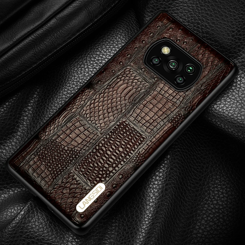 Genuine Retro Leather Case for Poco X3 Pro M3 F3 GT Mi 11T 10T 11 Lite Cover For Xiaomi Redmi 9T Note 9 Pro Note 11 10 8 pro 10s