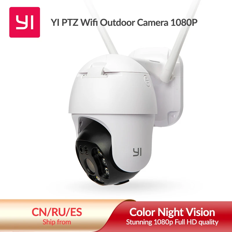 YI 1080P PTZ Wifi Outdoor Camera Digital Zoom AI Human Auto Tracking Wireless IP Camera  Audio IR Night Vision Security CCTV Cam